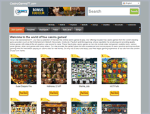 Tablet Screenshot of casinogames77.com